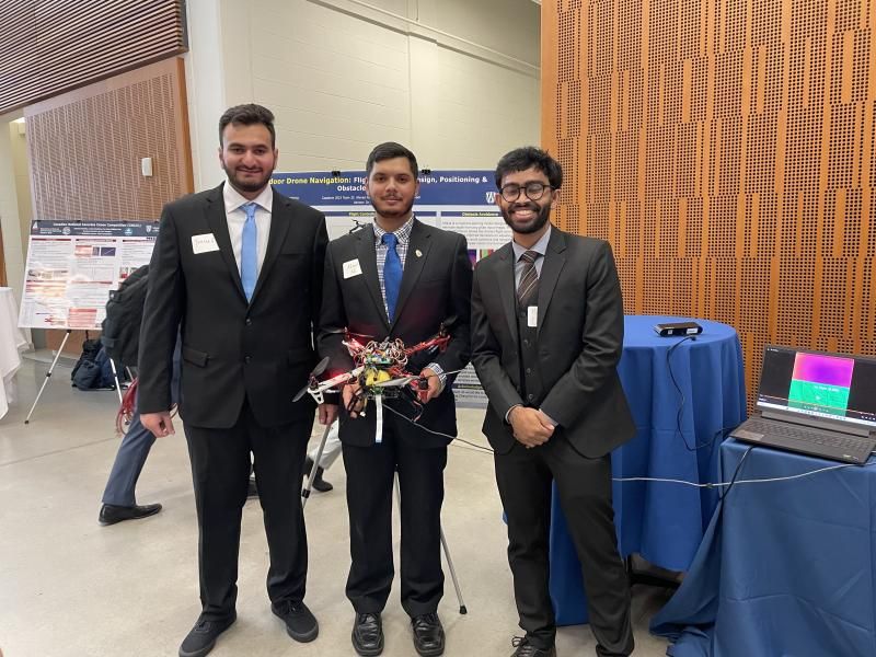 The autonomous drone on presentation day