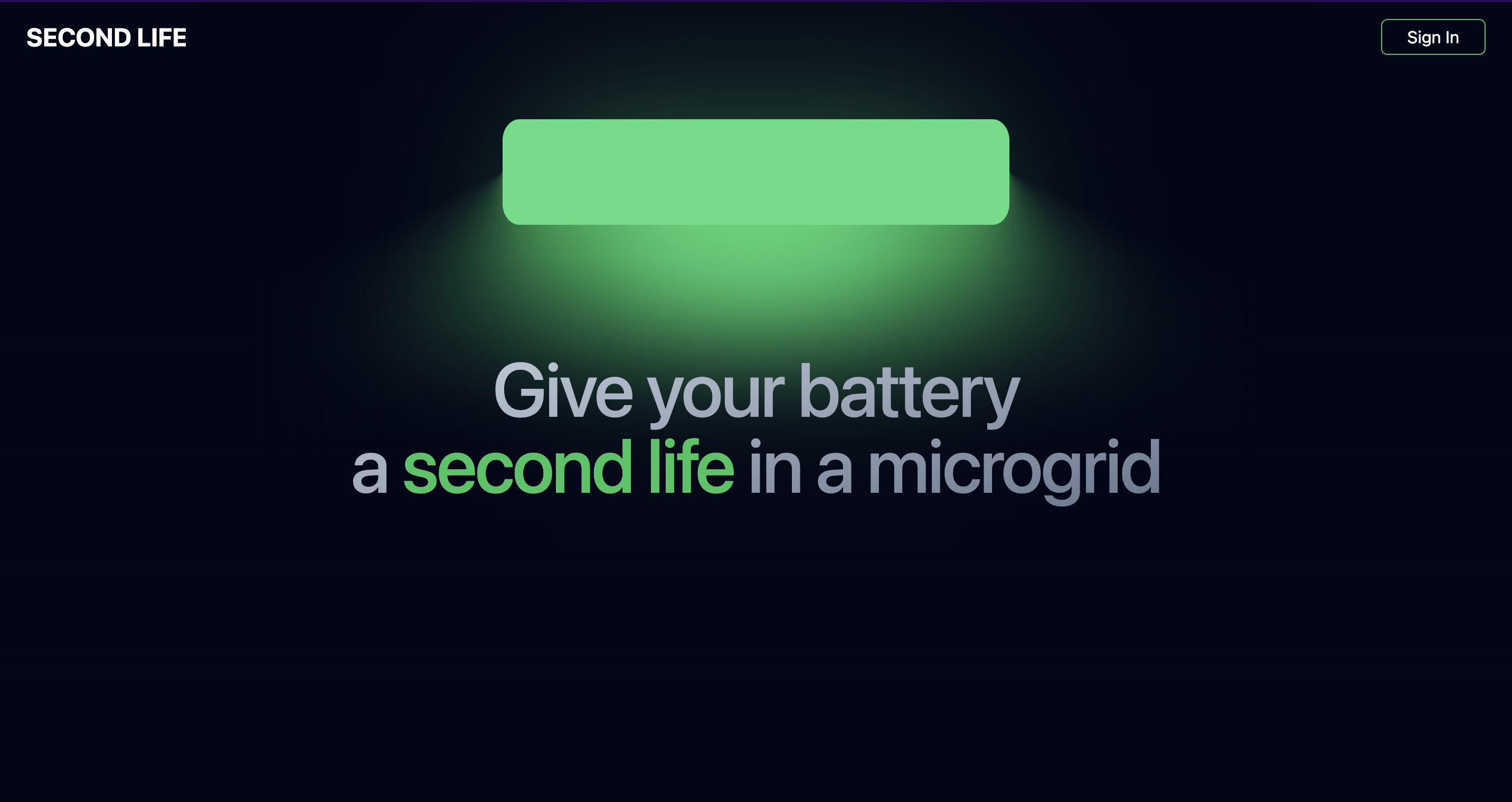 Second Life landing page