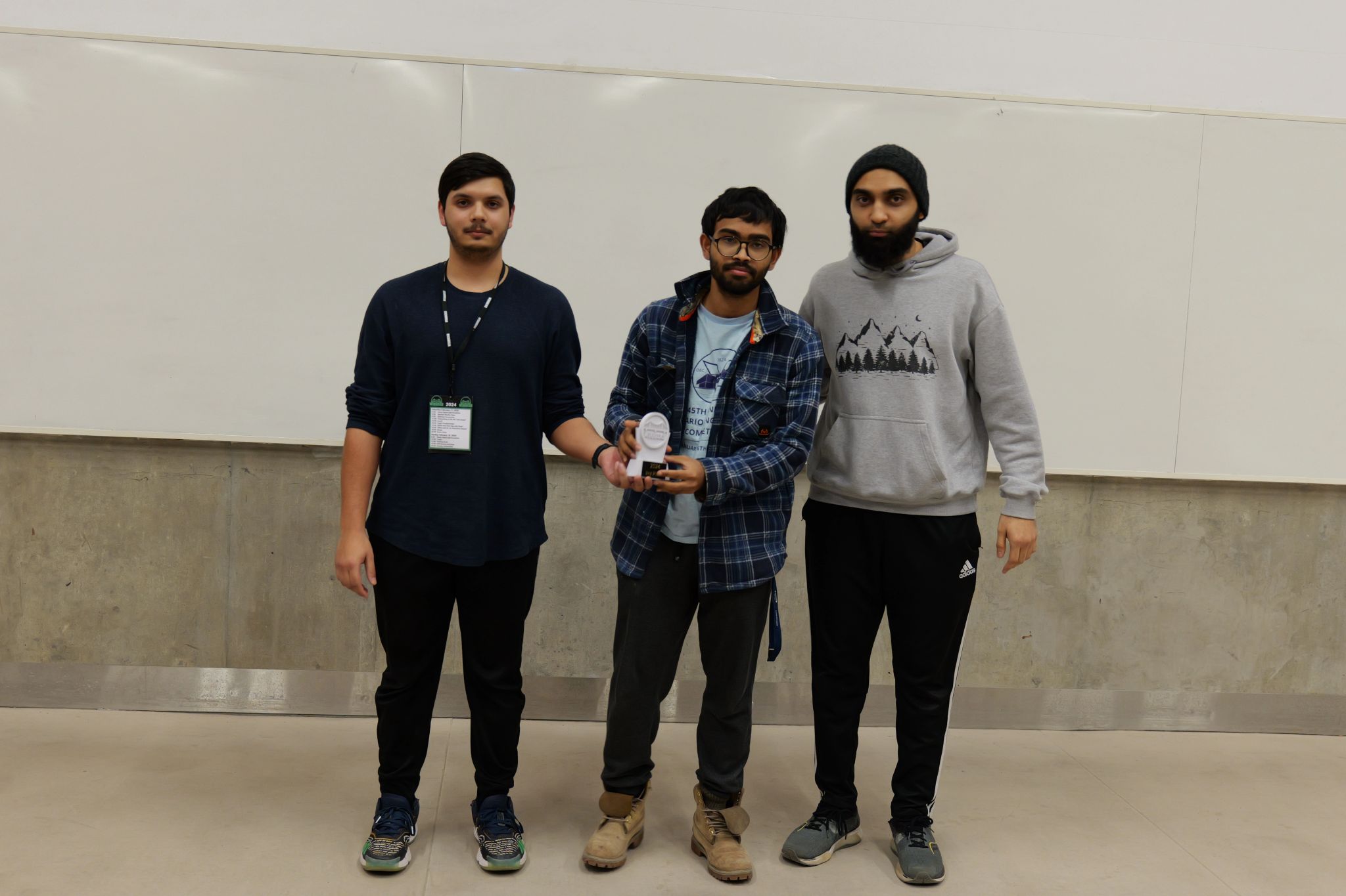 Second Life team receiving 2nd place overall at WinHacks 2024
